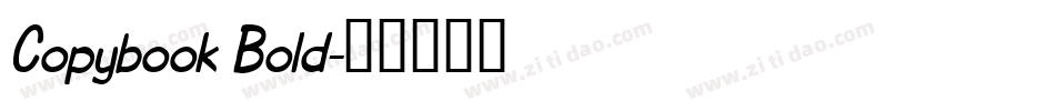 Copybook Bold字体转换